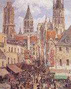 Camille Pissarro Rue de L-Epicerie,Rouen Germany oil painting artist